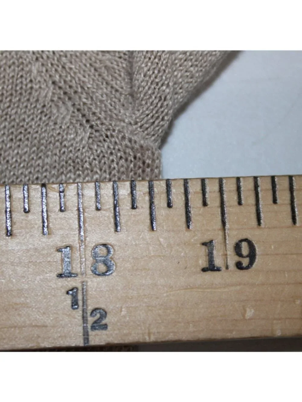 Garnet Hill Cardigan Sweater Sz XS Tan Brown Loose Neck Line Buttons 100% Linen